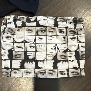 Graphic Black and White Women's Skirt
